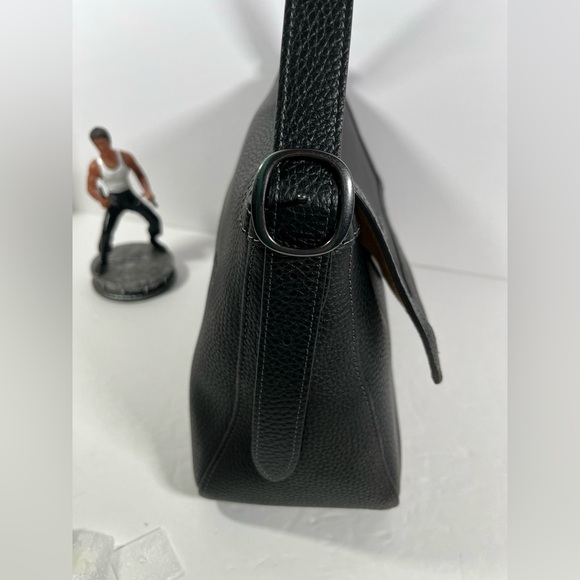 NWT Coach Etta flap bag Leather Gunmetal/Black - Picture 12 of 13